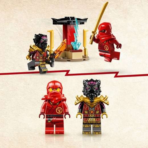 LEGO Ninjago - Verfolgungsjagd mit Kais Flitzer und Ras' Motorrad (71789) 103 Teile / ab 4 Jahren | [OttoUp Lieferflat]