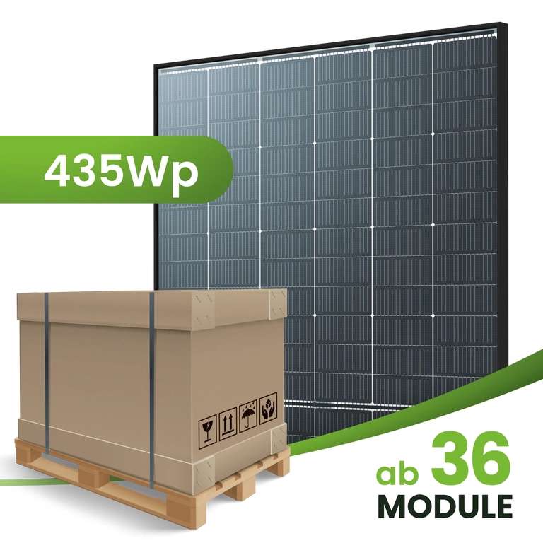 36x Solarmodule 435Wp Trina Solar Vertex S+ TSM-NEG9RC.27 Doppelglas alpha-solar bifazial (Dealpreis bei Lieferung an Abholstation)