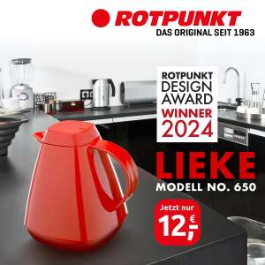 ROTPUNKT Designpreis des Monats | Isolierkanne 650 LIEKE | Thermoskanne 1 Liter