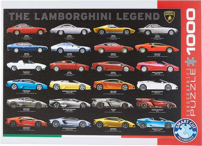 Eurographics: Tolle Bulligesichter - Puzzle (1000 Teile) für 4,69€ oder The Lamborghini Legend für 5,93€ (Prime)