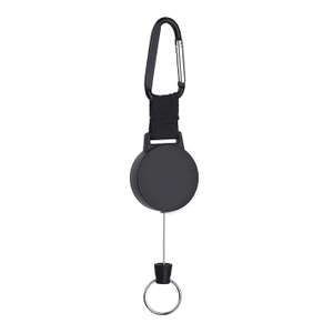 [Amazon] Karabinerhaken zum Einziehen, 63 cm, mit Schlüsselring, für Schlüssel, Skipass, Abzeichen, Hundezubehör