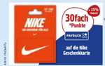 146° - Netto & Payback - 30-fach Payback-Punkte (15% Rabatt) bei Kauf von Nike Geschenkkarten