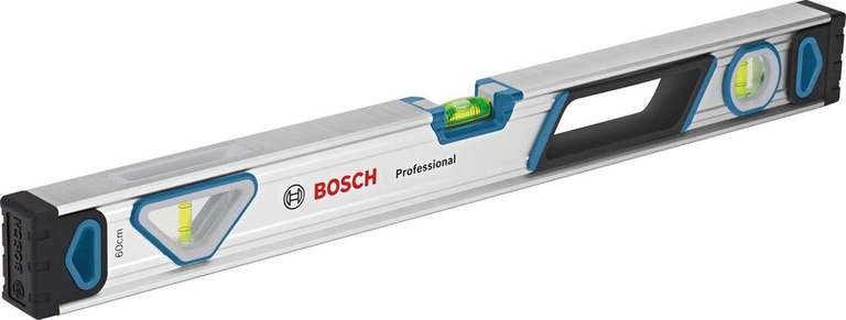 Bosch Professional Wasserwaage 60 cm (rundum ablesbar, Aluminium Gehäuse, robuste Endkappen, mit Durchgriffsöffnung) [Otto flat]