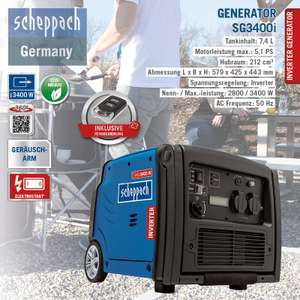 Scheppach Inverter Stromerzeuger SG3400i für 302,48€ [Norma24]