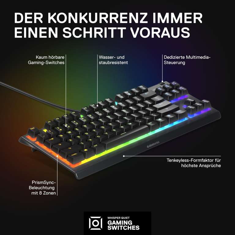 RGB Gaming-Tastatur - SteelSeries Apex 3 TKL