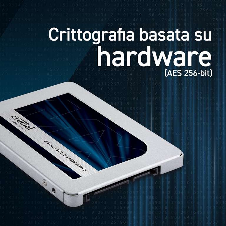 [Amazon.it / Amazon Italien] Crucial MX500 4TB - 2.5" SATA III SSD (560MB/s, TLC) - CT4000MX500SSD1