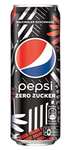 Pepsi Zero Zucker [Eintracht Frankfurt Edition] zuckerfrei ohne Kalorien, Koffeinhaltige Cola in der Dose (24 x 0,33 l) [Prime Spar-Abo]