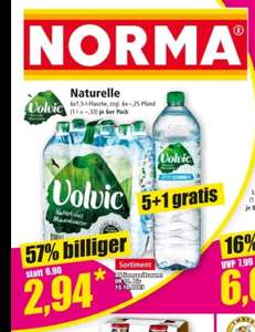 VOLVIC Natürliches Mineralwasser 2,94€ für 6x1,5 Liter Flasche