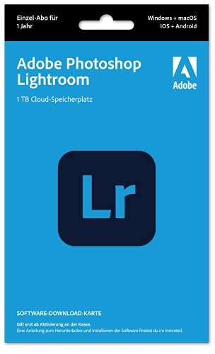 Adobe Lightroom 1TB | 1 Jahr | PC/Mac | Amazon | Postversand