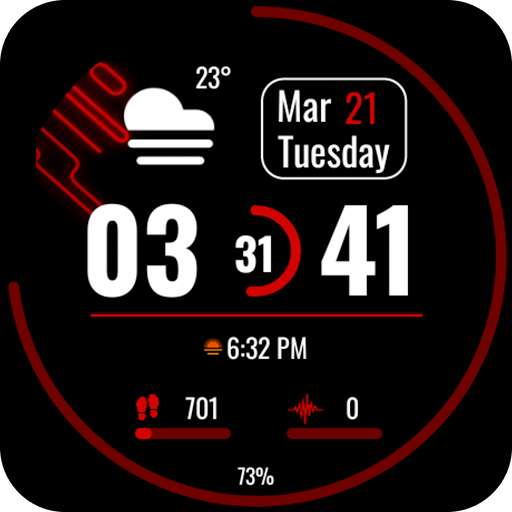(Google Play Store) Minimalist Marvel Watch Face & Mint Melon Icon Pack (WearOS Watchface, digital, Iconpack, Android)
