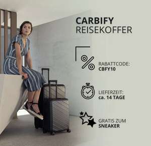 Gratis Reisekoffer zu jedem Sneaker: CARBIFY Koffer im Wert von 129-199€