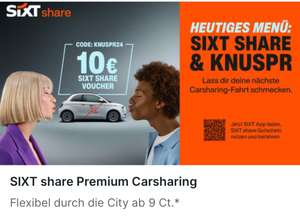 SIXT Share 10€ Gutschein (auch für Bestandskunden)