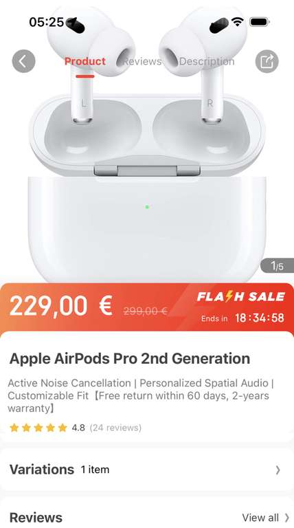 Apple AirPods Pro 2 jetzt für 219€ nur heute(30.03.), morgen dann 234€ mit Rabatt!! Laut Shopseite.