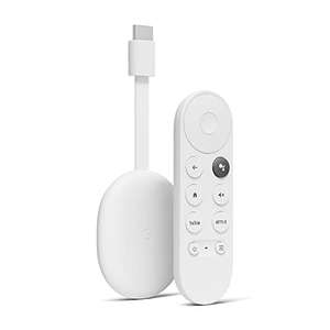 Chromecast mit Google TV (HD) Weiß EIS - Streaming auf Fernseher mit Fernbedienung und Sprachsuche