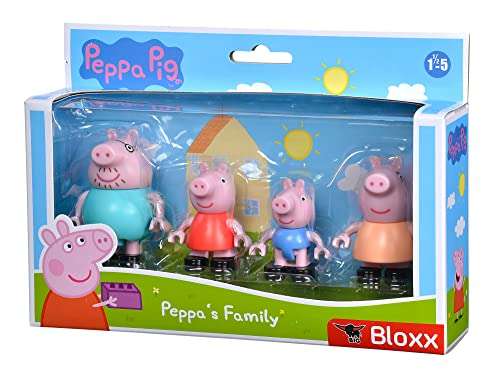 BIG-Bloxx Peppa Pig Peppa´s Family - Mama und Papa Wutz, Schorsch und Peppa  Wutz (Prime)