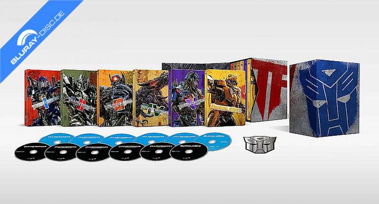 Transformers 1-5 + Bumblebee 4K (Limited Steelbook Edition) (6-Movie Collection)
