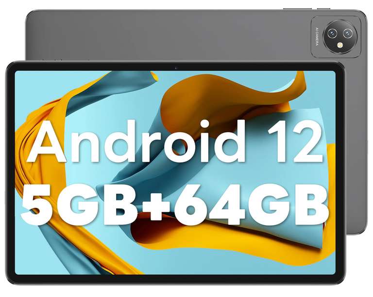 Blackview Tab7 WiFi Tablet 10 Zoll, 5GB RAM 64GB ROM (1TB TF erweitern) 6580mAh Akku, 5MP+2MP Kamera, 1280x800 HD + IPS Touchscreen