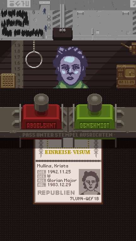 (ios/android) Papers, Please für 2,09€ @ Google Play