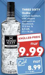 Three Sixty Vodka 8.99€ 0.7l [Kaufland,offline]