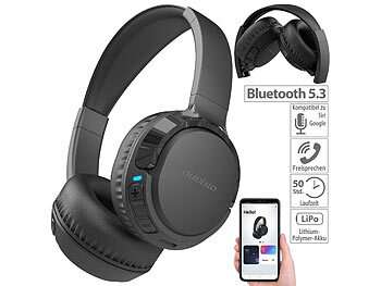 Smartes Over-Ear-Headset mit Bluetooth 5.3, Akku, App, Equalizer