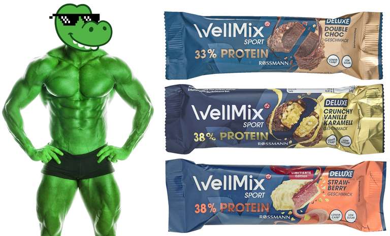 Pumpermarkt [08/23]: 20% auf alle Produkte von WellMix, z.B. 45g Deluxe Proteinriegel für 71 Cent (durch 10% App-Coupon)