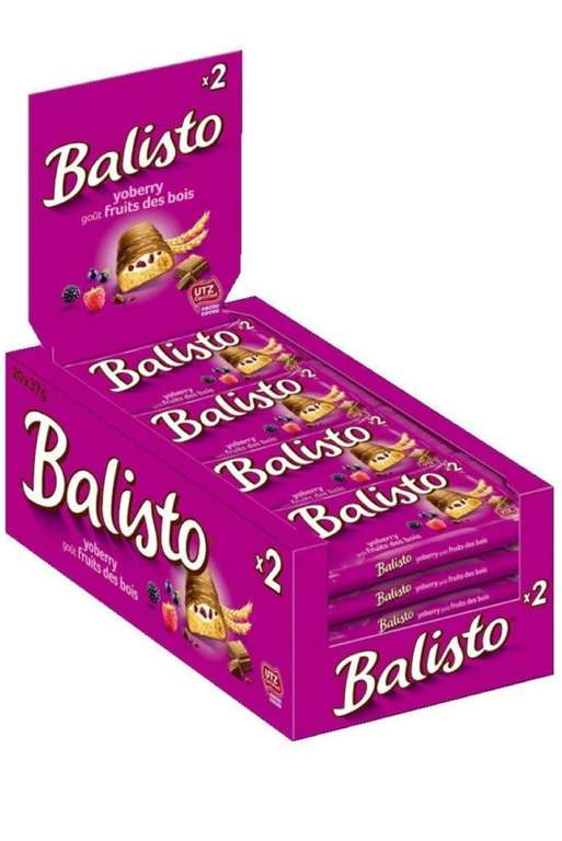 Balisto Schokoriegel | Joghurt-Beeren-Mix, lila | 20 Riegel in einer Box (20 x 37 g)