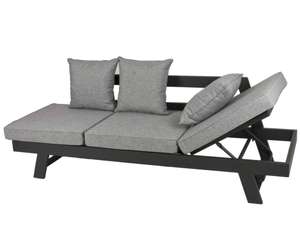 Funktionssofa DONNA Gartenmöbel Liege Sofa Couch + Sitzauflagen Rückenkissen (0