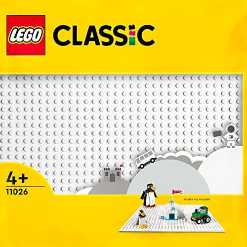 LEGO 11026 Classic Weiße Bauplatte, quadratische Grundplatte mit 32x32 Noppen (Amazon Prime)