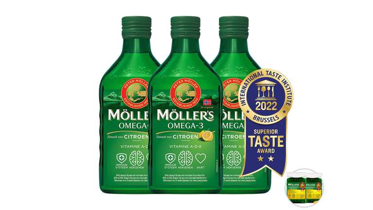 Möller's Omega 3 Fischöl oder Lebertrankapseln 3 Stück 35,90 incl Versand