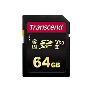 Transcend 64 GB SDXC/SDHC 700S Speicherkarte TS64GSDC700S / bis zu 285 MBs lesen und 180 MBs schreiben (Prime)