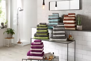 [OTTO UP Plus] 10-tlg. Handtuch Set Afri | 100 % Baumwolle 420 g/m² | 5 versch. Farben