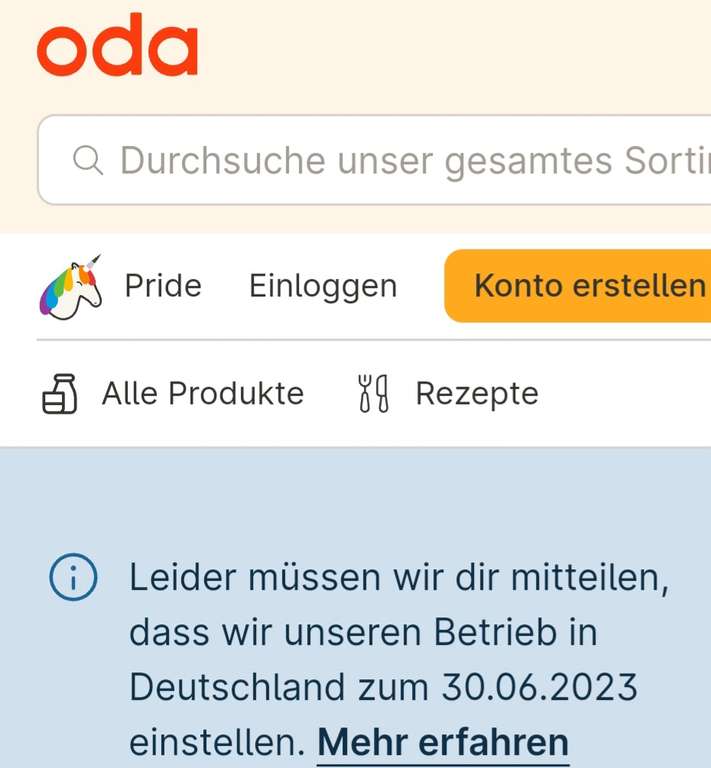 Oda-Ausverkauf: Spirituosen, Weine, Sekt -50%, regional Berlin, Hannover, Braunschweig (MBW 40€)