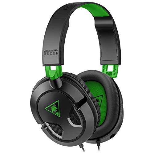 Turtle Beach Recon 50X Gaming Over Ear Headset kabelgebunden Stereo Schwarz/Grün Lautstärkeregelung, Mikrofon-Stummschaltung