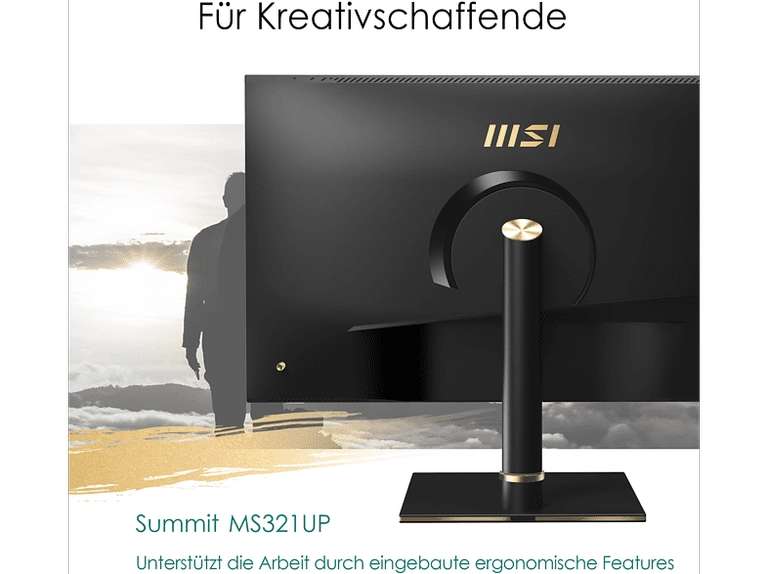 MSI Summit MS321UPDE 32 Zoll UHD 4K Monitor (IPS, 400 cd/m, HDR600, USB-C, 98% REC 709)