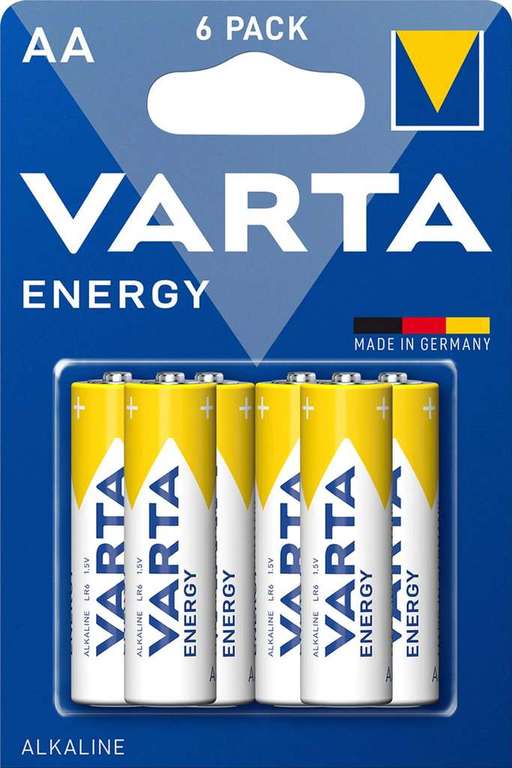 Varta Energy AAA (Micro) Batterie LR03 oder AA (Mignon) Batterie LR06 je 6er Blister für 1 Euro [Kaufland]