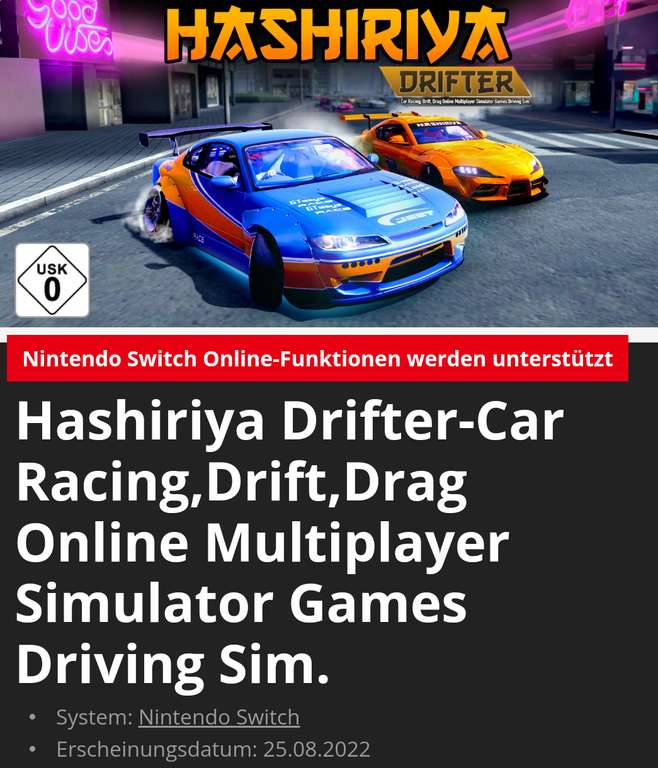 Hashiriya Drifter-Car Racing