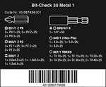 Wera Bit-Sortiment, Bit-Check 30 Metal 1, 30-teilig (Prime)