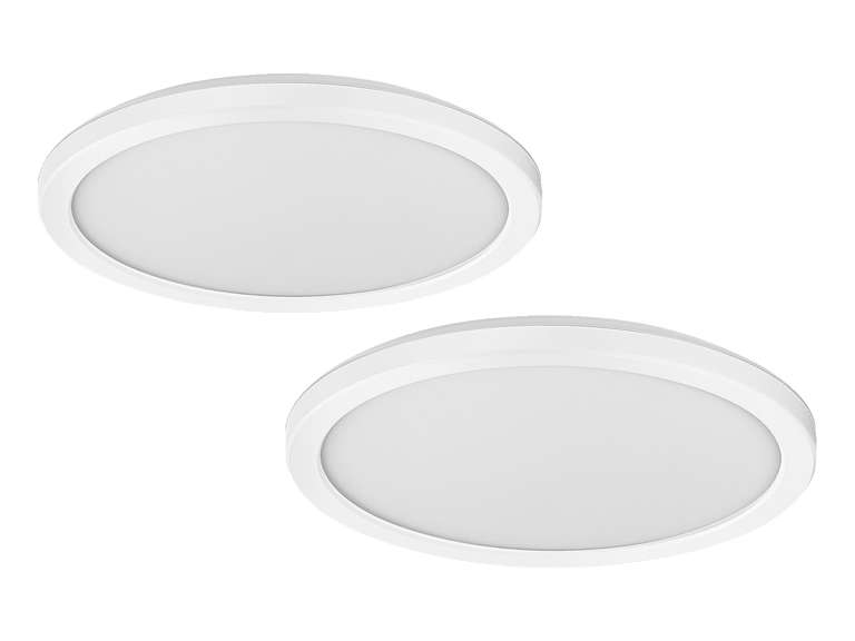 2x LEDVANCE LED-Deckenleuchte Smart+ Ultra Slim Backlight Orbis (19 W, Ø 23,5 x 2,7 cm, 1790 Lumen, 2700 - 6500 K, RGB, WLAN)