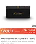 Marshall Emberton II Black für 114,99€ für Neukunden