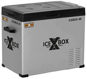 ICEBOX 40 elektrische Kühlbox & Kompressor Gefrierbox, Appsteuerung, Innenbeleuchtung, bis -20° C, 230V/12V/24V, 65 x 37,5 x 42,7 cm