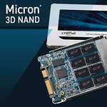 Crucial MX500 2TB 3D NAND SATA 2,5 Zoll Internes SSD, Bis zu 560 MB/s - CT2000MX500SSD1