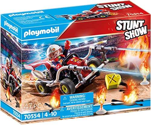 PLAYMOBIL Stuntshow 70554 Feuerwehrkart für 6,03€ / PLAYMOBIL Back to The Future 70317 Delorean mit Lichteffekten 29€ (Prime/Saturn Abh)