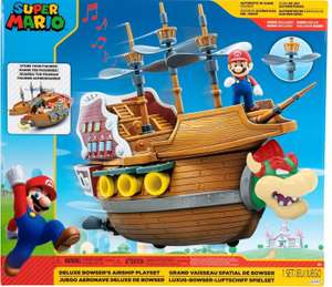 Nintendo Super Mario Spielzeug Bowsers Deluxe Luftschiff Spielset mit Sound und Figur