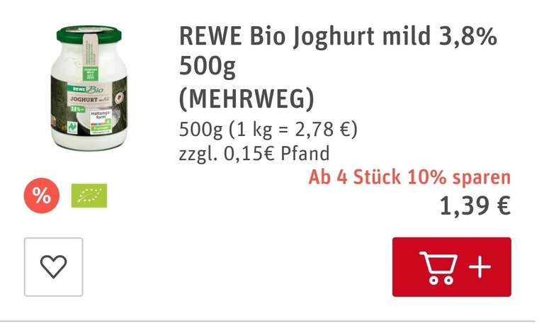 Rewe Lieferservice - 100erte von Produkten ab 4 Stck 10% Rabatt - nur auf der Webseite - auch auf Reis & Nudeln - einige ab 2 Stck.10%