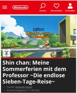 Shin Chan: Meine Sommerferien mit dem Professor~Die endlose Sieben-Tage-Reise~ für Switch für 27,99€ statt 39,99€ im Nintendo E-Shop