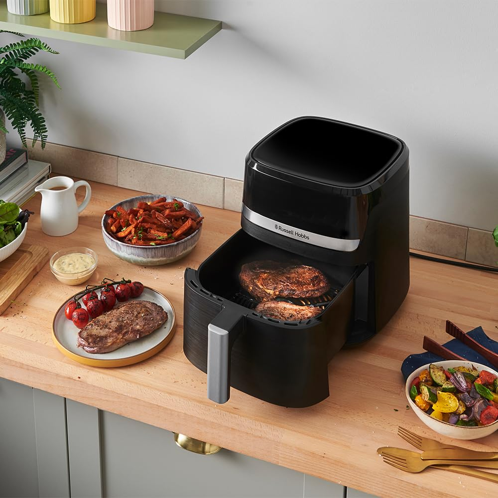Russell Hobbs Heißluftfritteuse XL, 5,5 l Satisfry, Schwarz