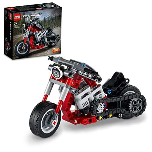 (Prime) LEGO Technic, Chopper Abenteuer-Bike, 2-in-1 Bausatz, ab 7 Jahren (42132)