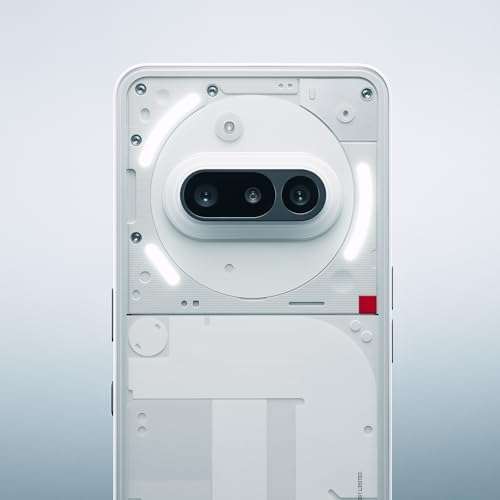 Nothing Phone (3a) 128 GB – Smartphone Mit 50+50+8 MP Kamera, 30x Zoom, ChatGPT-Integration (Weiß)