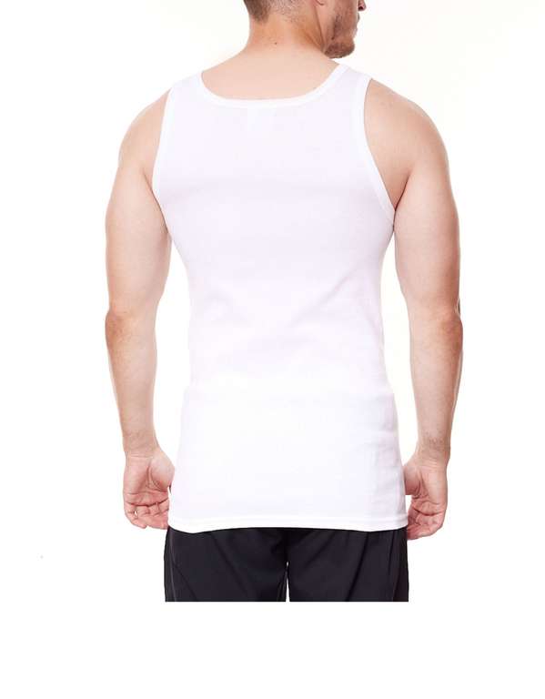 16er Pack - LeGiorgio - Feinripp Unterhemd für Herren, Stück ~ 2€ (Weiß, Gr. XL - 3XL, 100 % Baumwolle)