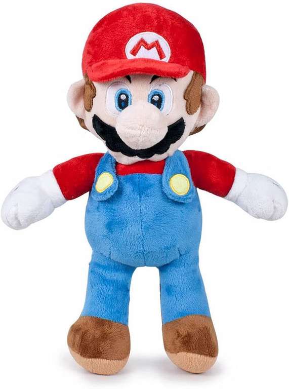 Super Mario Plüsch-Figur, ca. 25 cm groß, 30 cm Mario oder Luigi (13,25€) - Prime
